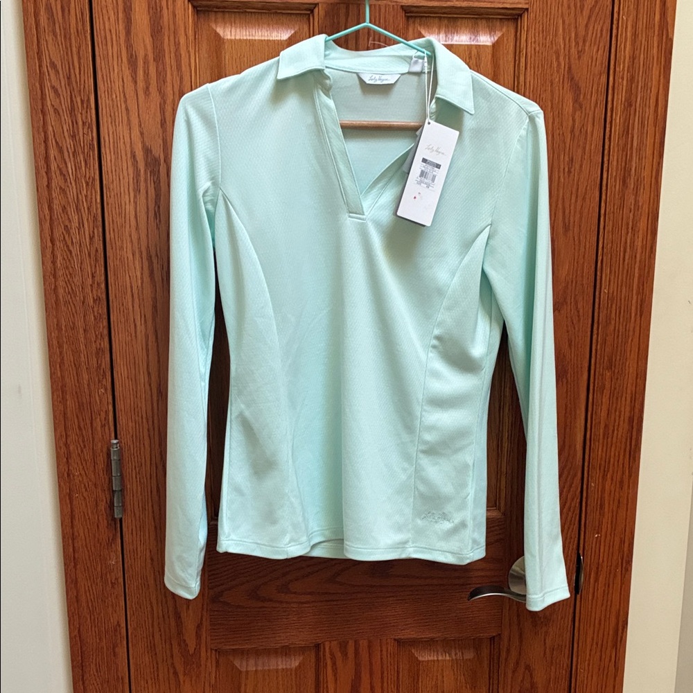 Lady Hagen Mint Green Long Sleeve Golf Women's  Shirt  XS